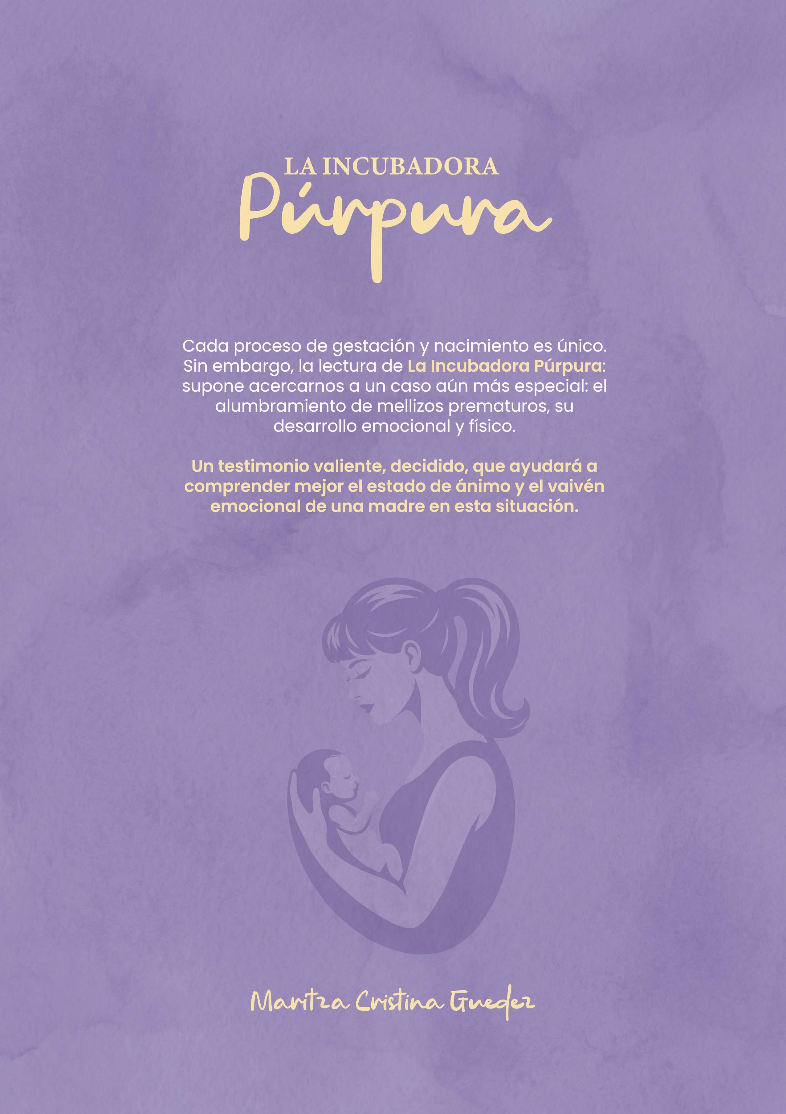 La incubadora púrpura - Contraportada